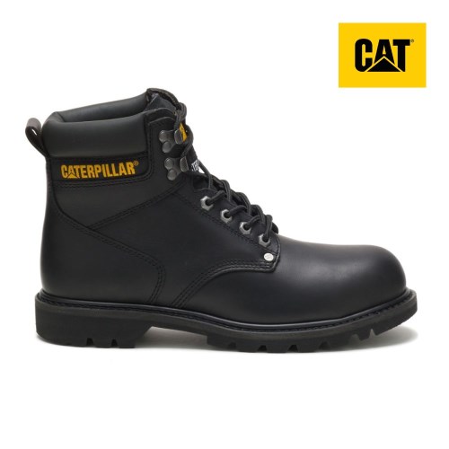 Pánské Pracovní Boty Caterpillar Second Shift Steel Toe Černé (CZ-9LBD)